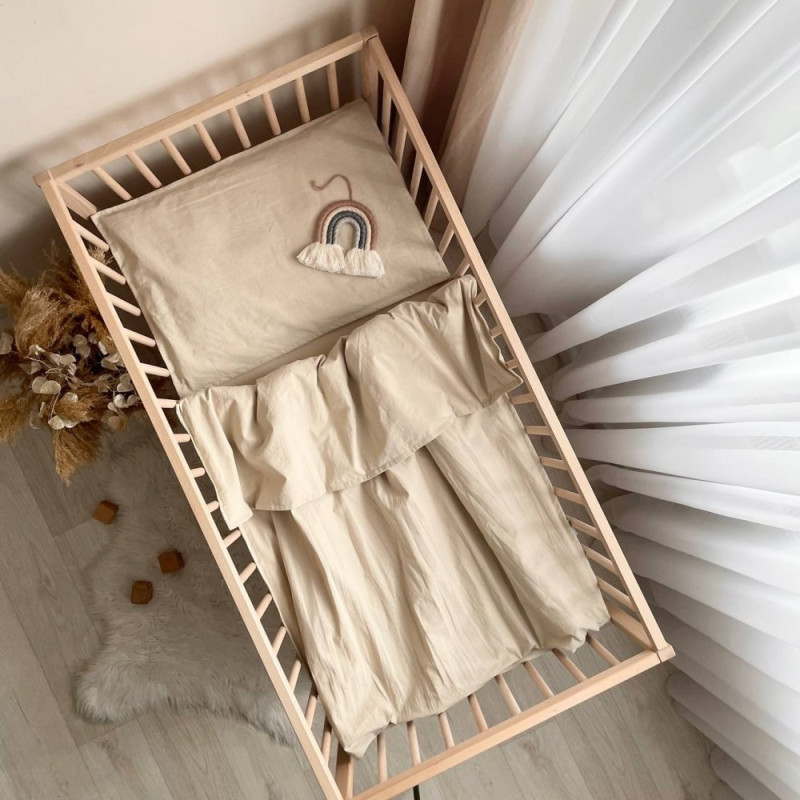 Постільна білизна Msonya Простирадло унісекс однотонний моко