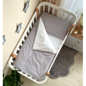 Постільна білизна Msonya Простирадло унісекс однотонний сірий 030052