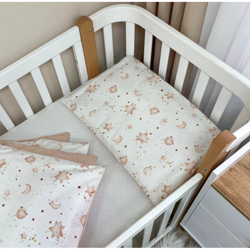 Постільна білизна Msonya Happy night Галактика бежевий