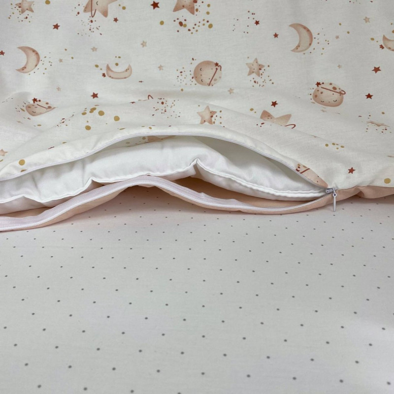 Постільна білизна Msonya Happy night Галактика бежевий