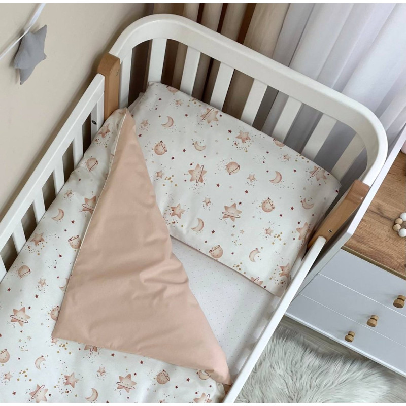 Постільна білизна Msonya Happy night Галактика бежевий