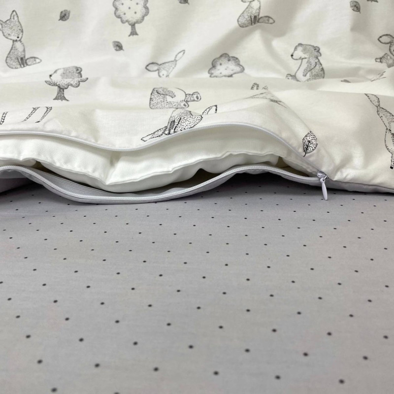 Постільна білизна Msonya Happy night Звірята сірі 03107642