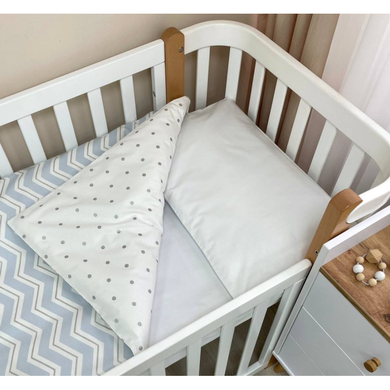 Постільна білизна Msonya Shine блакитний зигзаг