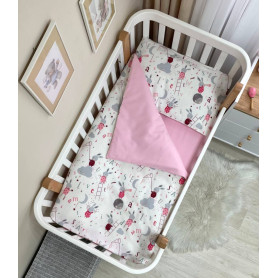 Постільна білизна Msonya Простирадло дівчина з малюнком рожевий 036586