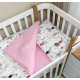 Постільна білизна Msonya Простирадло дівчина з малюнком рожевий 036586