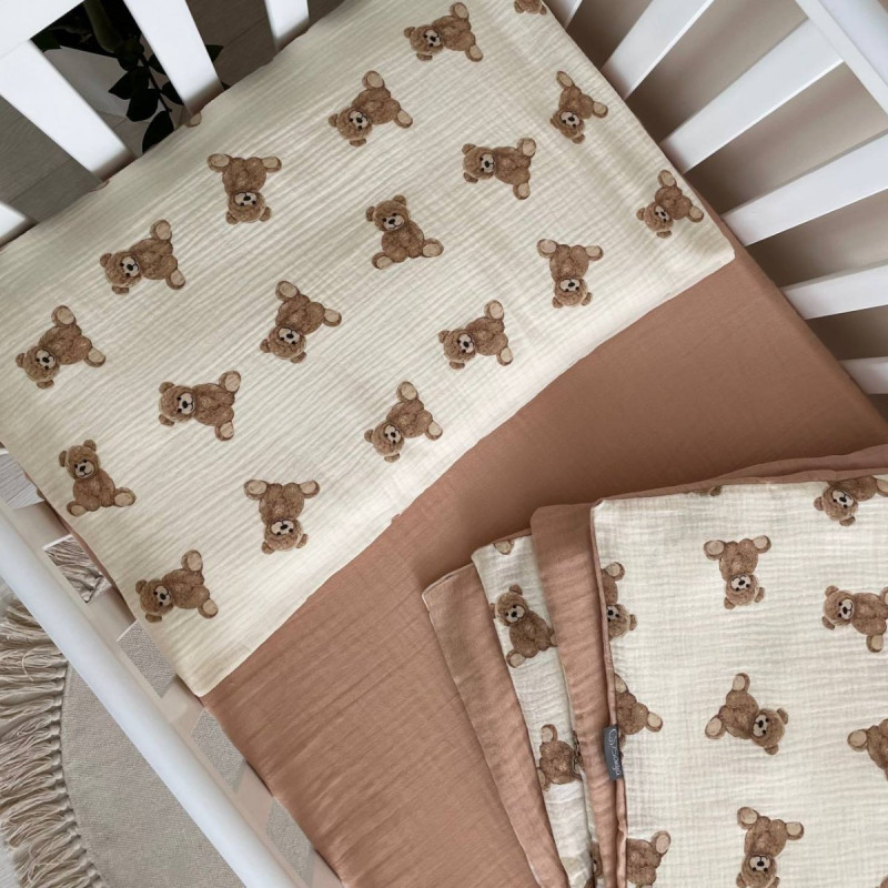 Постільна білизна Msonya муслін Teddy на молочному