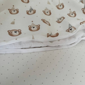 Постільна білизна Msonya Простирадло хлопець з малюнком бежевий