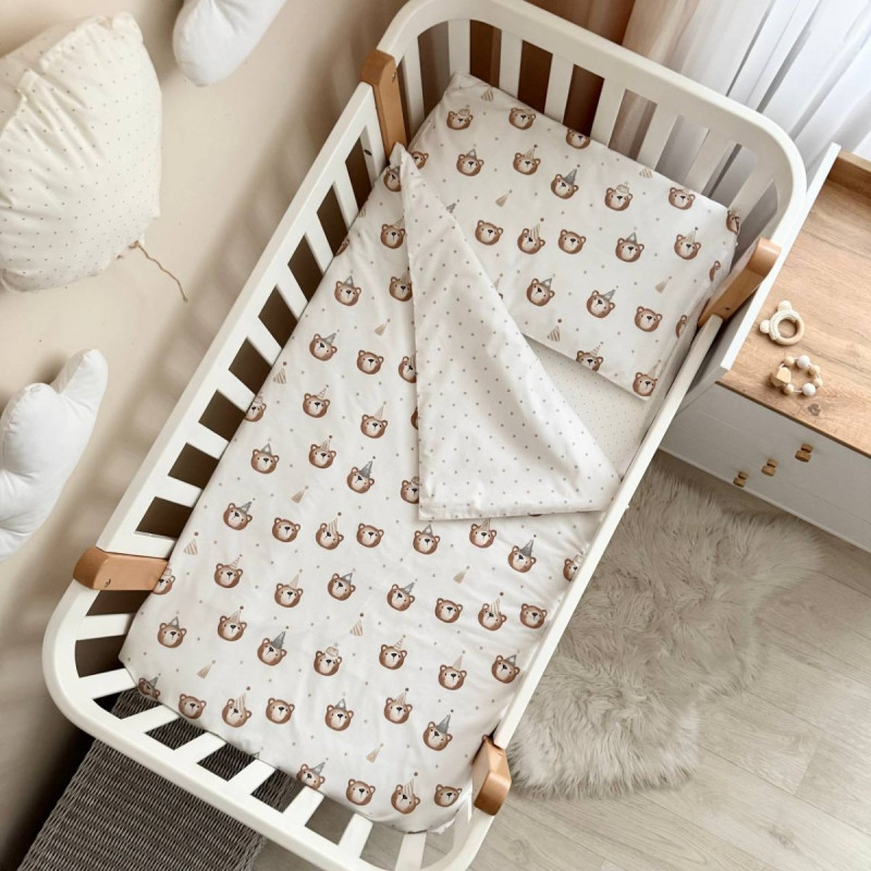 Постільна білизна Msonya Простирадло хлопець з малюнком бежевий