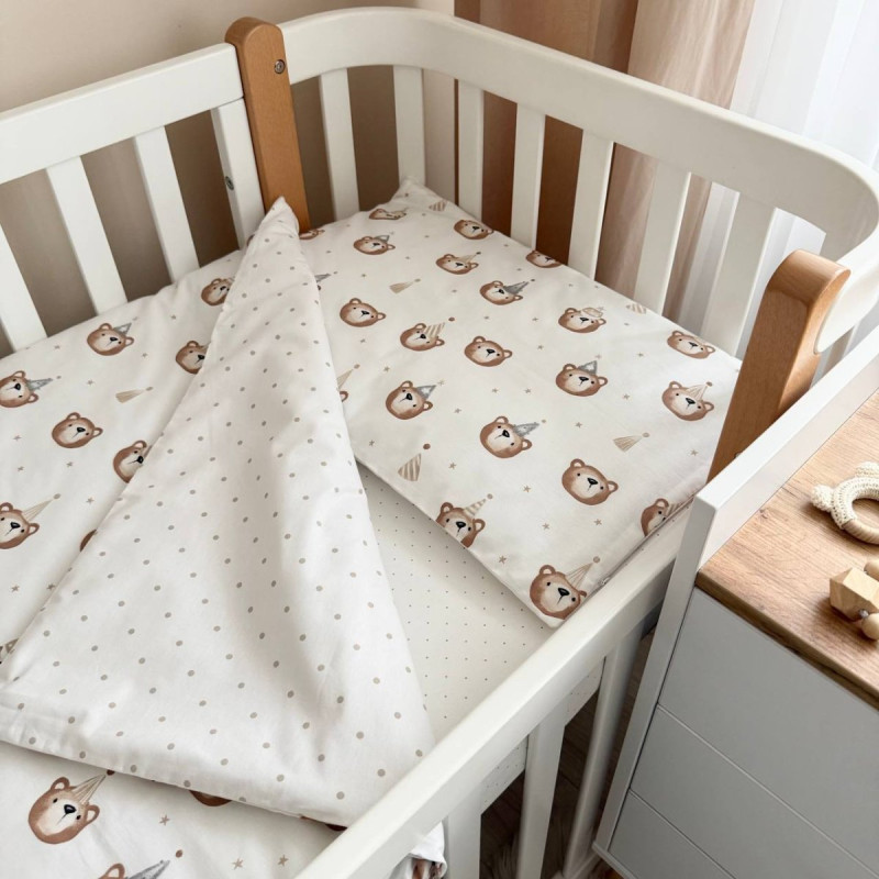 Постільна білизна Msonya Простирадло хлопець з малюнком бежевий