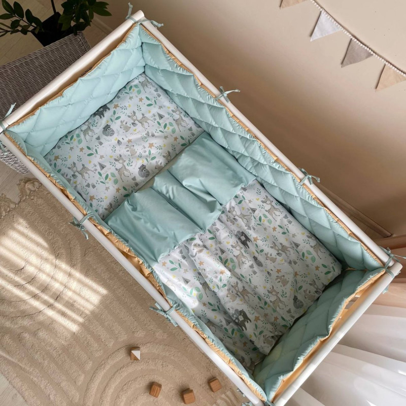 Постільна білизна Msonya Простирадло унісекс з малюнком мята 0391597