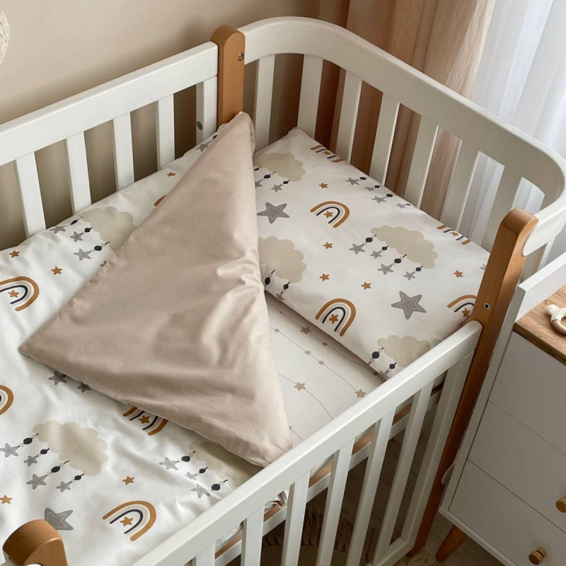 Постільна білизна Msonya Простирадло унісекс з малюнком бежевий 0391636