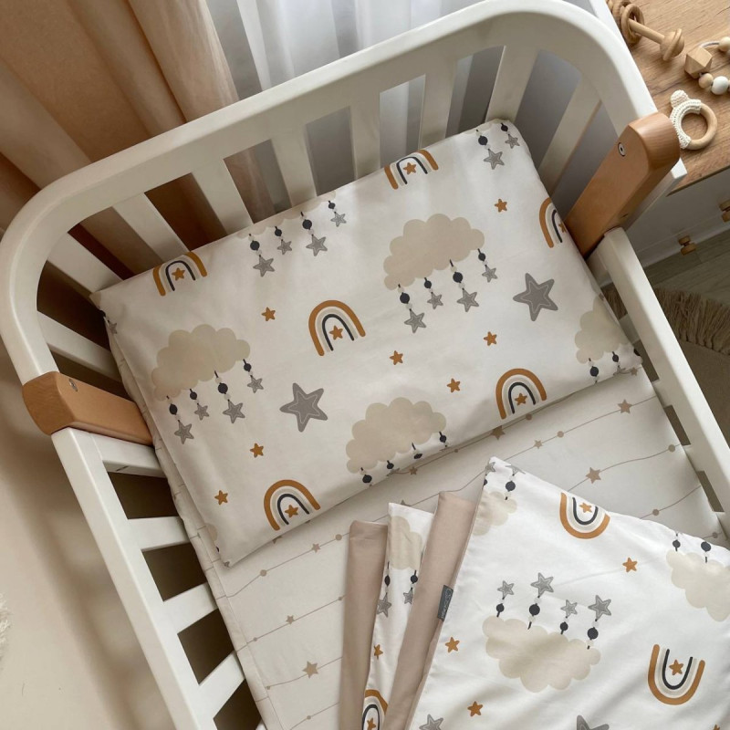 Постільна білизна Msonya Простирадло унісекс з малюнком бежевий 0391636