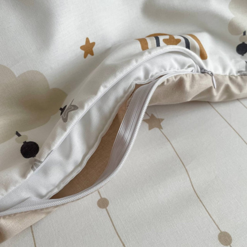 Постільна білизна Msonya Простирадло унісекс з малюнком бежевий 0391636