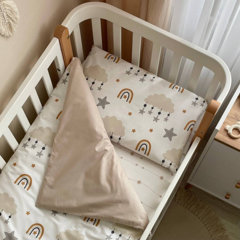 Постільна білизна Msonya Простирадло унісекс з малюнком бежевий 0391636