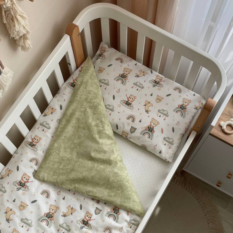 Постільна білизна Msonya Простирадло хлопець з малюнком мята 0391678