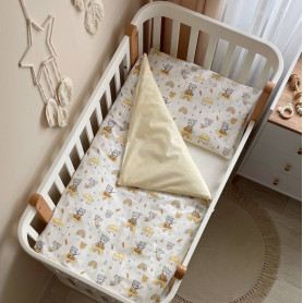 Постільна білизна Msonya Простирадло хлопець з малюнком жовтий