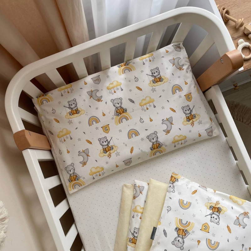 Постільна білизна Msonya Простирадло хлопець з малюнком жовтий