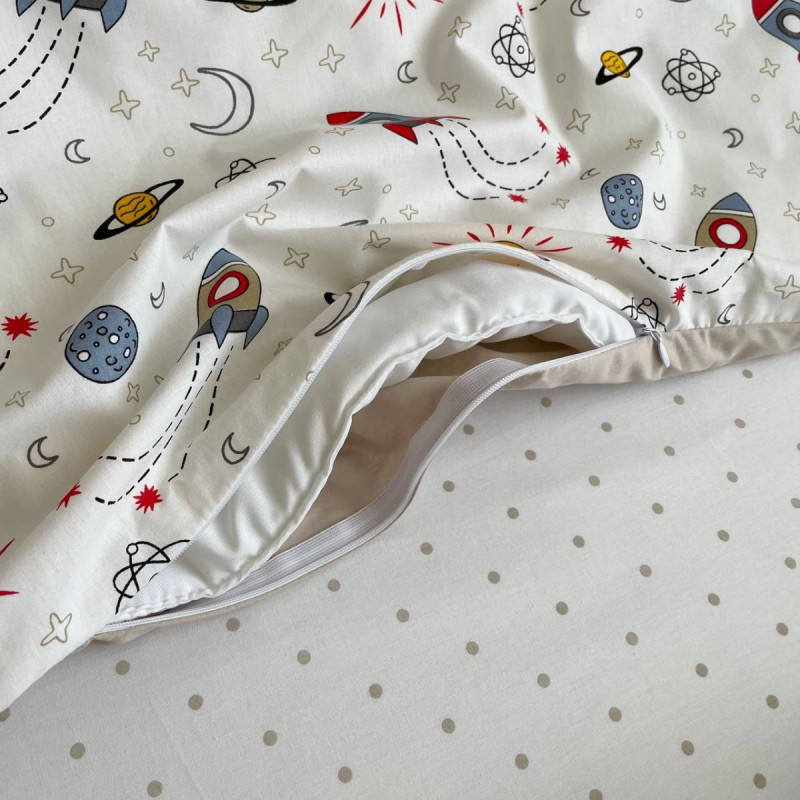 Постільна білизна Msonya Простирадло хлопець з малюнком Капучино