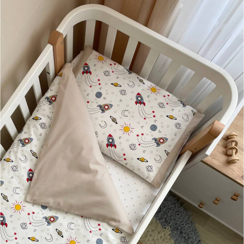 Постільна білизна Msonya Простирадло хлопець з малюнком Капучино