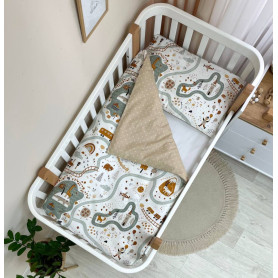 Постільна білизна Msonya Простирадло унісекс з малюнком цегляний