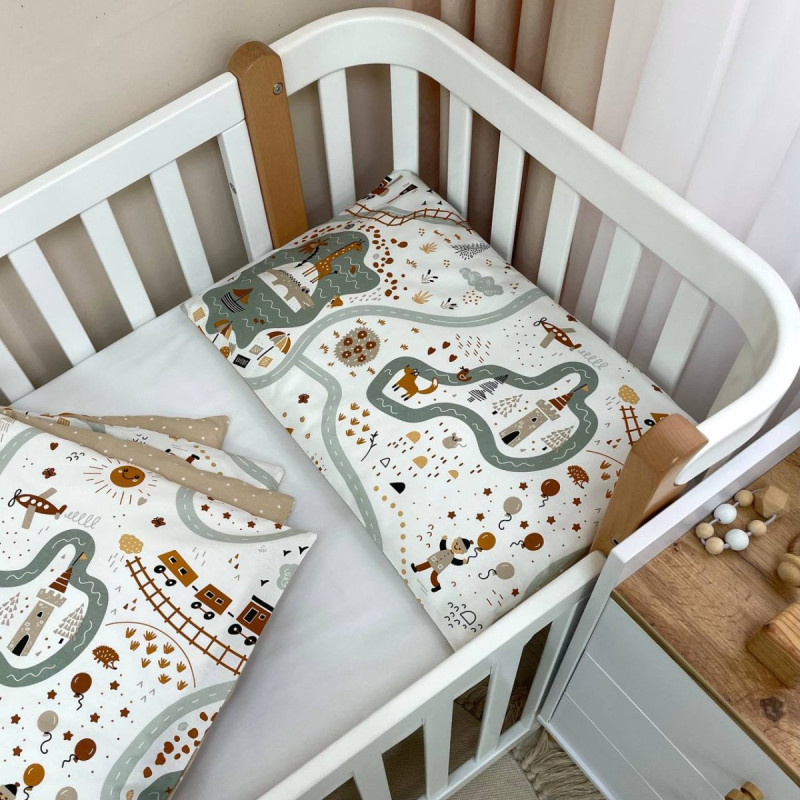 Постільна білизна Msonya Простирадло унісекс з малюнком цегляний