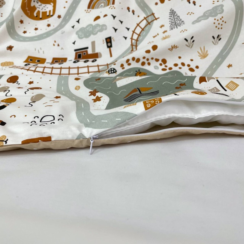 Постільна білизна Msonya Простирадло унісекс з малюнком цегляний