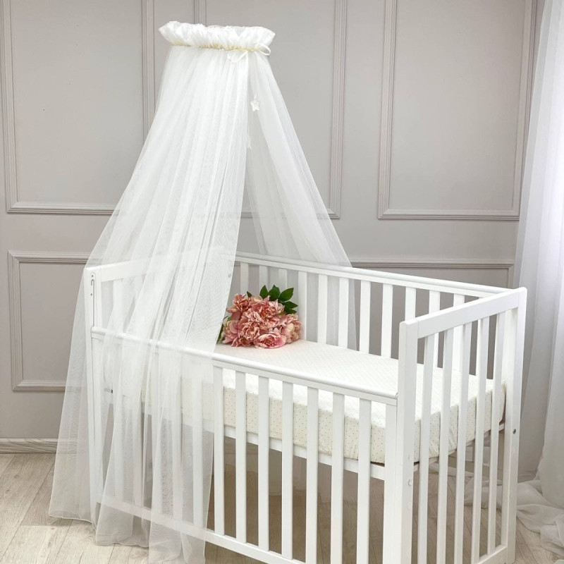 Балдахін Msonya універсальний із зірочками ХL молочний