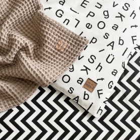 Постільна білизна Msonya ясла поплін Літери чорні