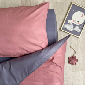 Постільна білизна Msonya ясла поплін ягода/джинс