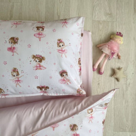 Постільна білизна Msonya ясла поплін Танцівниці на рожевому