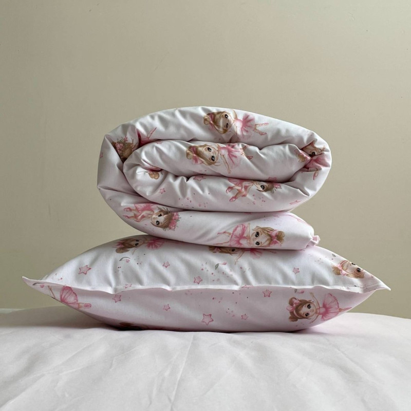 Постільна білизна Msonya ясла поплін Танцівниці на рожевому