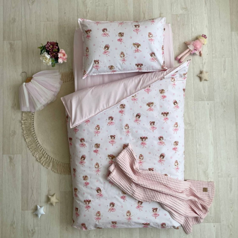 Постільна білизна Msonya ясла поплін Танцівниці на рожевому