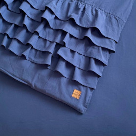 Постільна білизна Msonya ясла варенка з рюшем синій