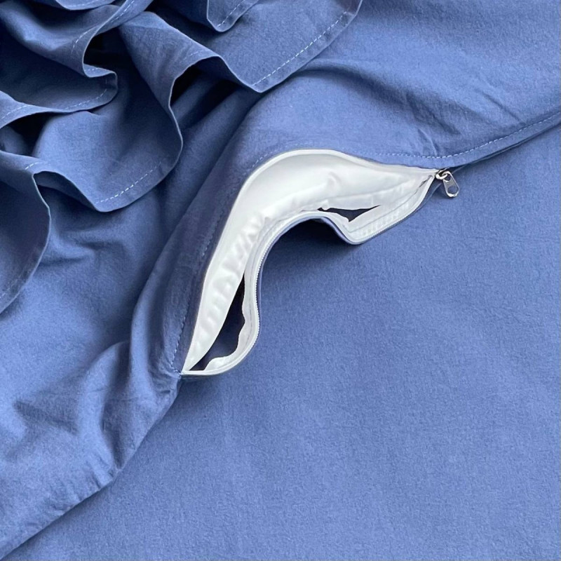 Постільна білизна Msonya ясла варенка з рюшем синій