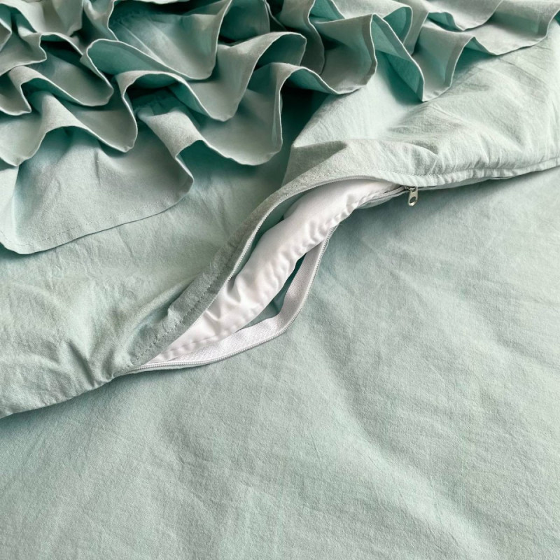 Постільна білизна Msonya ясла варенка з рюшем м'ятний