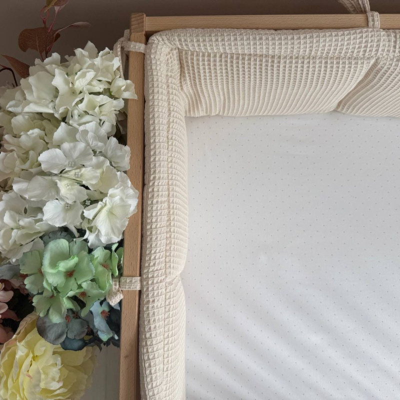 Бортик Msonya у ліжко унісекс однотонний бежевий