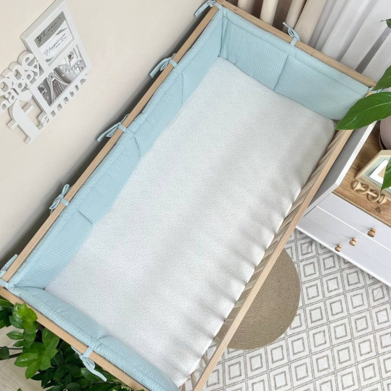 Бортик Msonya у ліжко унісекс мята