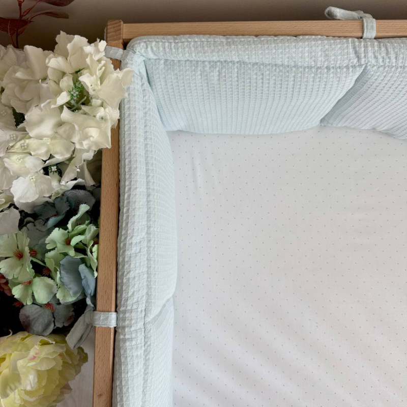 Бортик Msonya у ліжко унісекс однотонний айс