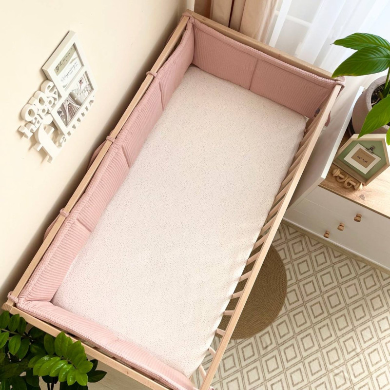 Бортик Msonya у ліжко дівчина пудра