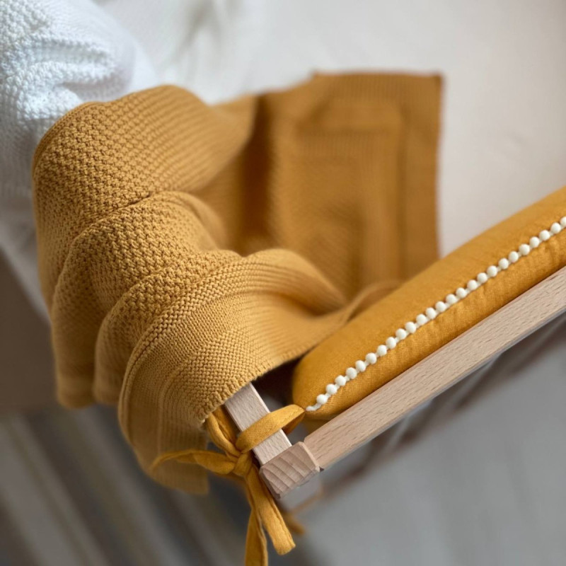 Постільна білизна Msonya Бортик у ліжко На 3 сторони ліжка унісекс гірчиця Стандарт 60х120