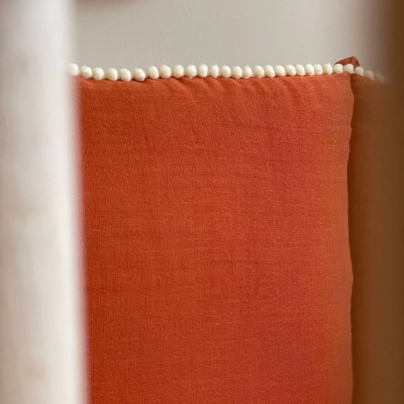 Постільна білизна Msonya Бортик у ліжко На 3 сторони ліжка унісекс теракот Стандарт 60х120