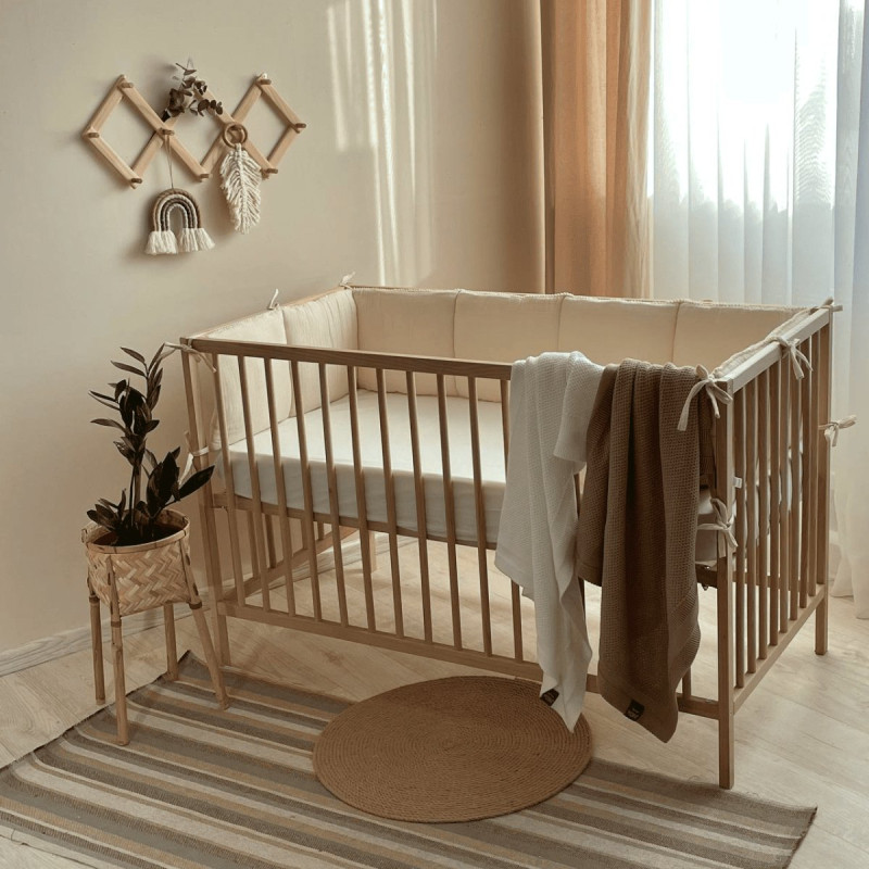 Постільна білизна Msonya Бортик у ліжко На 3 сторони ліжка унісекс крем Стандарт 60х120