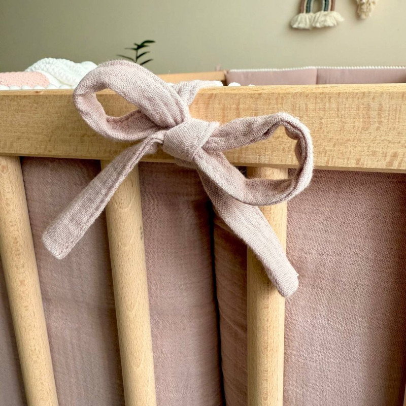 Постільна білизна Msonya Бортик у ліжко На 3 сторони ліжка дівчина пудра Стандарт 60х120