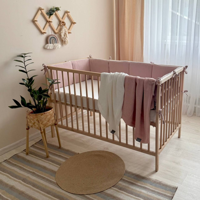 Постільна білизна Msonya Бортик у ліжко На 3 сторони ліжка дівчина пудра Стандарт 60х120