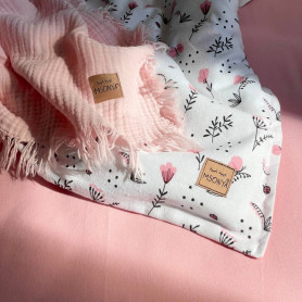 Постільна білизна Msonya ясла фланель Гілочки пудра