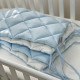 Постільна білизна Msonya Стьобаний бортик блакитний/білий