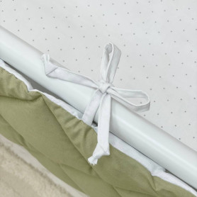Постільна білизна Msonya Стьобаний бортик олива/білий