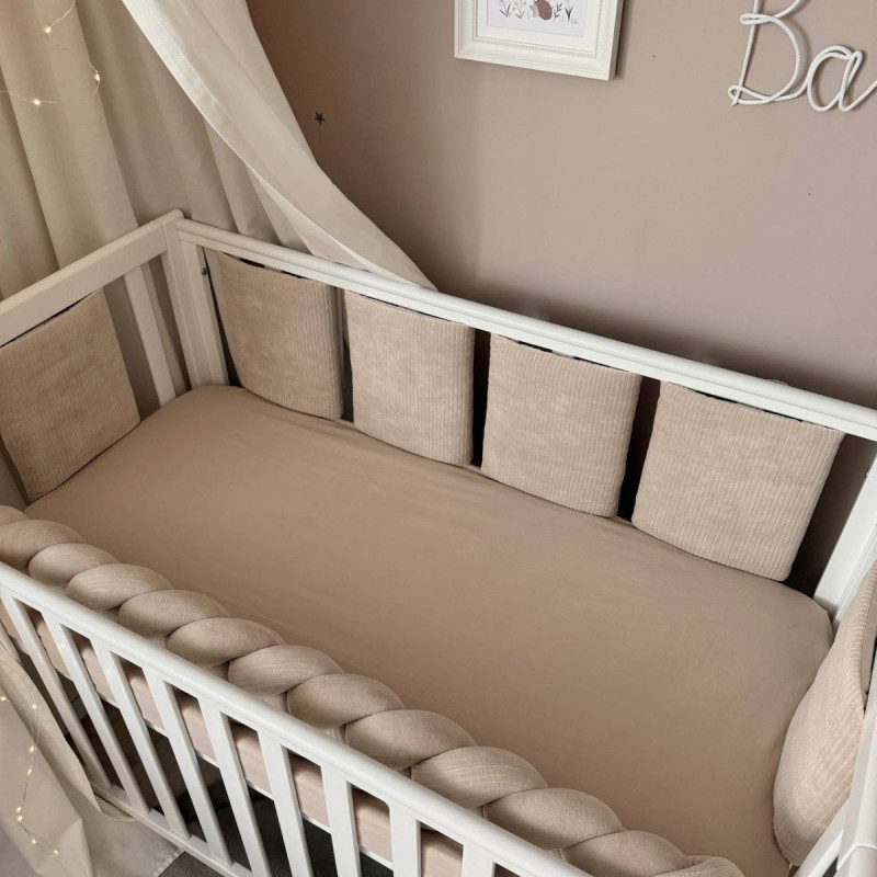 Постільна білизна Msonya Бортик у ліжко подушки на липучках унісекс моко Стандарт 60х120