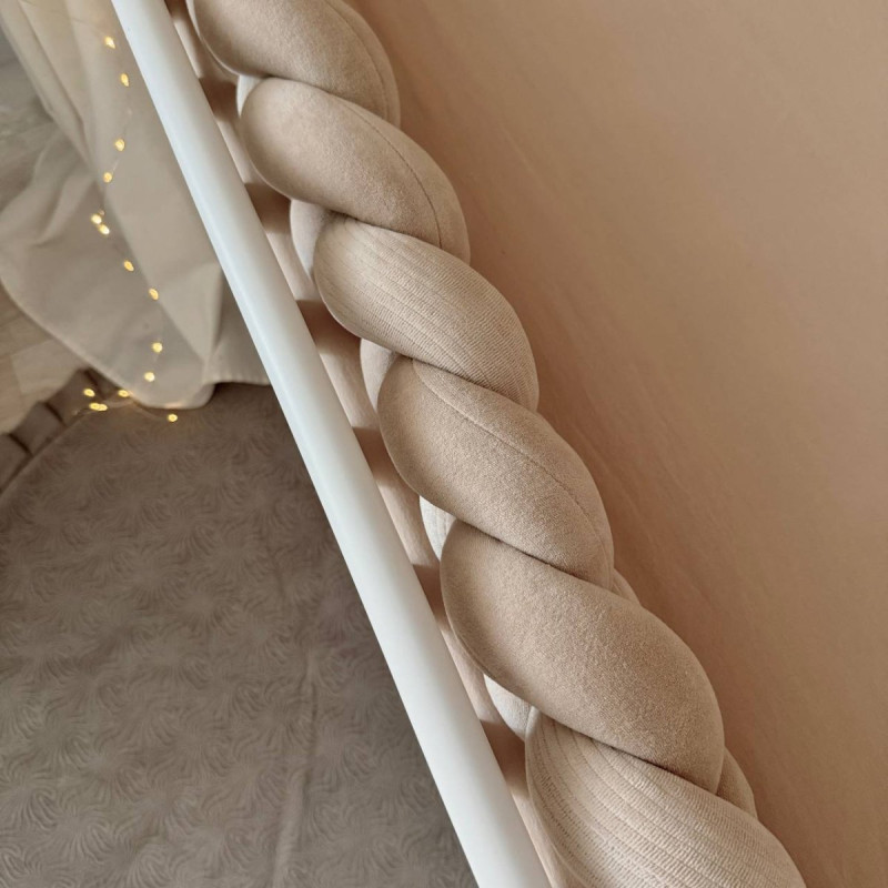 Постільна білизна Msonya Бортик у ліжко подушки на липучках унісекс моко Стандарт 60х120