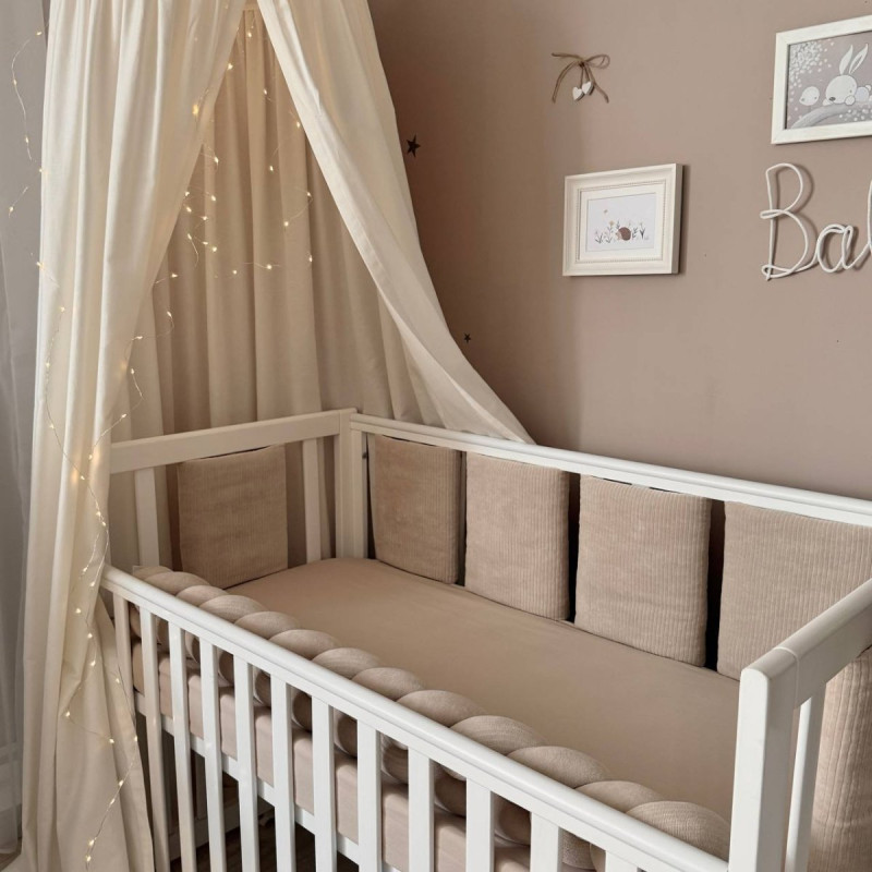 Постільна білизна Msonya Бортик у ліжко подушки на липучках унісекс моко Стандарт 60х120